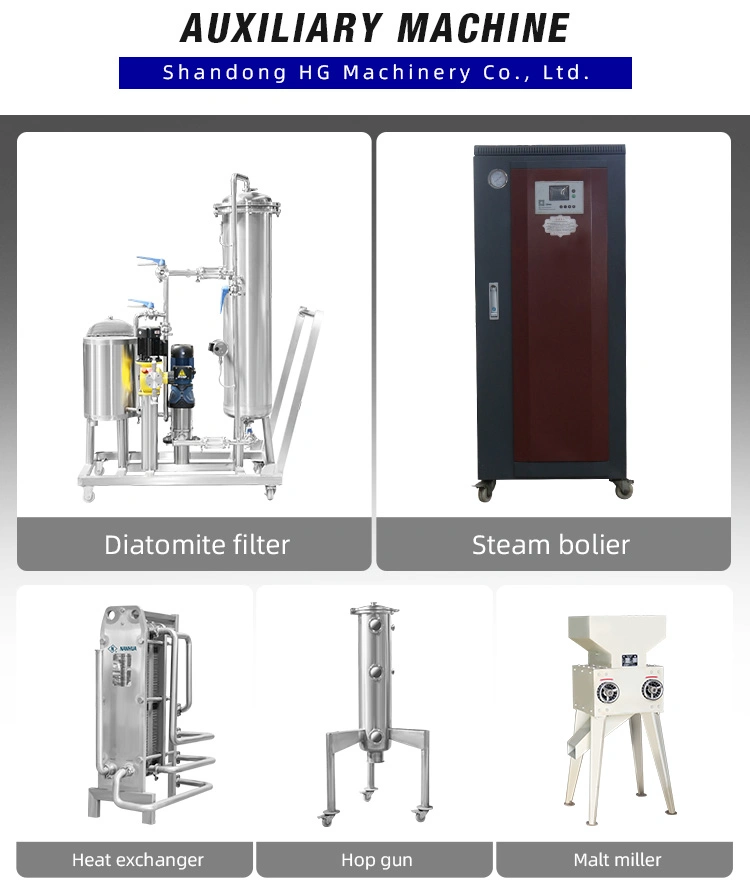 Craft Beer Brewing Equipment 200L 300L 500L 1500L 2000L 2500L Commercial Beer Brewery Equipment Ethanol Production Machine Industrial Beer Brewing Equipment