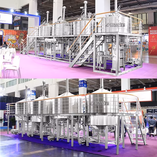 Craft Beer Brewing Equipment 200L 300L 500L 1500L 2000L 2500L Commercial Beer Brewery Equipment Ethanol Production Machine Industrial Beer Brewing Equipment
