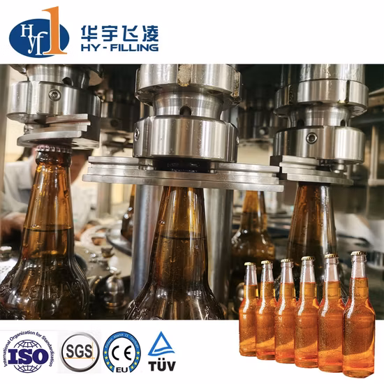 Automatic Beer Glass Bottle Washing Filling Capping Machine Beer Filling Machine